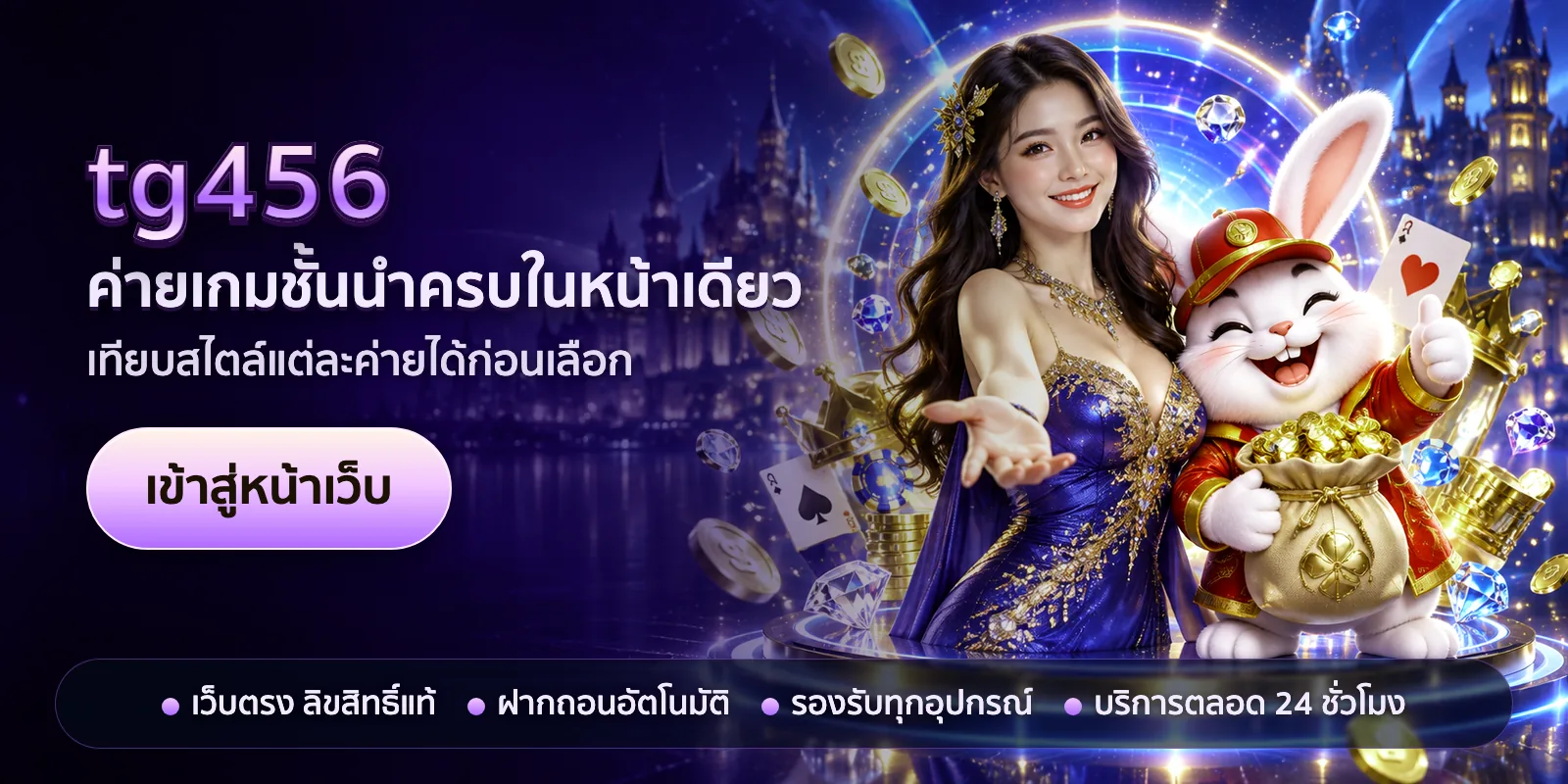ภาพหัวเรื่องของ tg456 ชุดที่ 3 — ค่ายเกมชั้นนำครบในหน้าเดียว